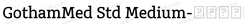 GothamMed Std Medium字体转换